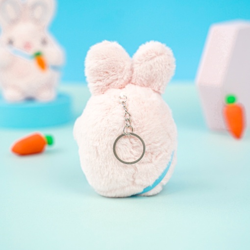Мягкий брелок "Bunny" розовый, 12 см