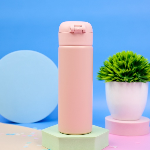 Термос "Cute puppy" №6445 розовый, 390 мл. оптом