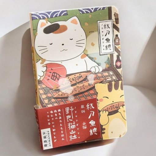 Блокнот "Neko-san" гриль, А6, 224 листа