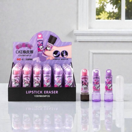 Стирательная резинка "Помада" Kuro №8786, в ассортименте 1шт