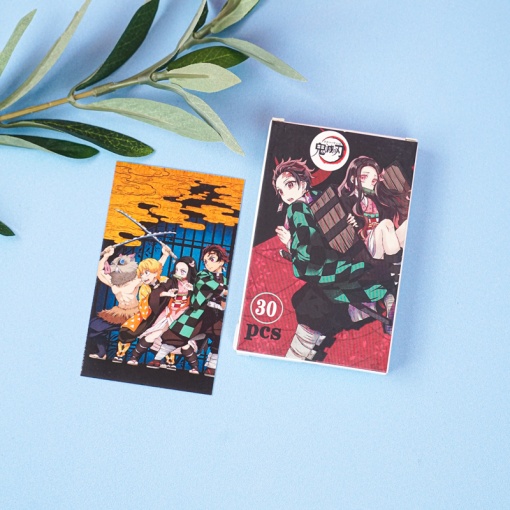 Набор картонных карточек "Demon Slayer" 30шт.