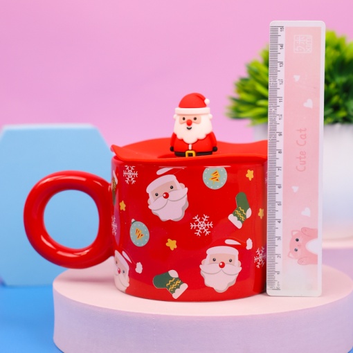 Кружка "НГ Санта-Клаус" красный, 400 мл оптом со склада!