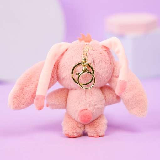 Мягкий брелок "Милый глазастик" розовый, 12см
