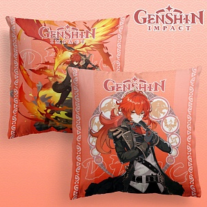 Подушка декоративная "Genshin Impact" Дилюк, 40x40см (1 серия)