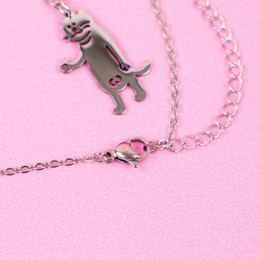 Кулон на цепочке "Кот" Амао №02