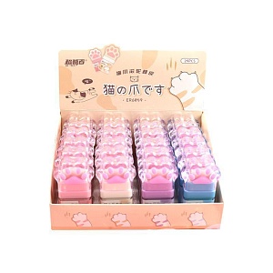 Стирательная резинка "Лапка" №6059, в ассортименте 1шт