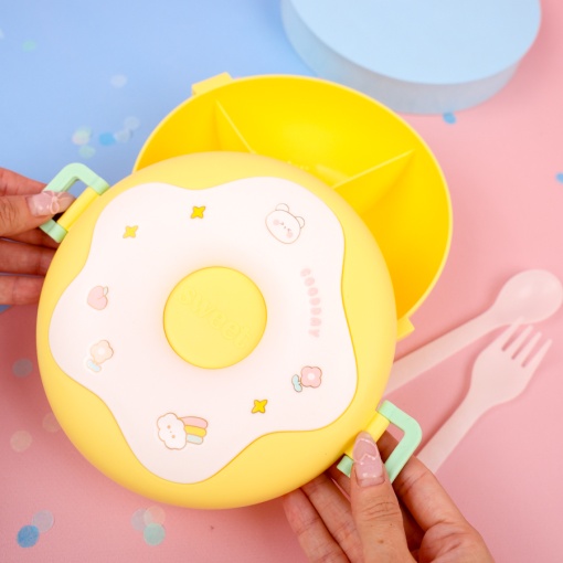 Ланчбокс "Пончик" желтый оптом