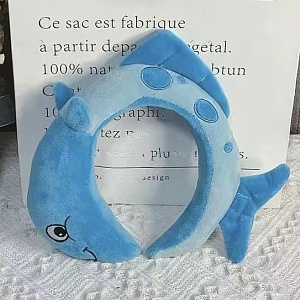 Ободок "Рыба" голубой