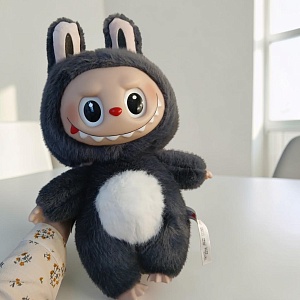Мягкая игрушка "Labubu Zimomo" серый