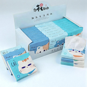 Набор салфеток бумажных "The cat" 19х10,5см, в ассортименте 24шт