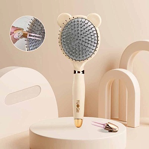 Расческа "Bear ears", молочный