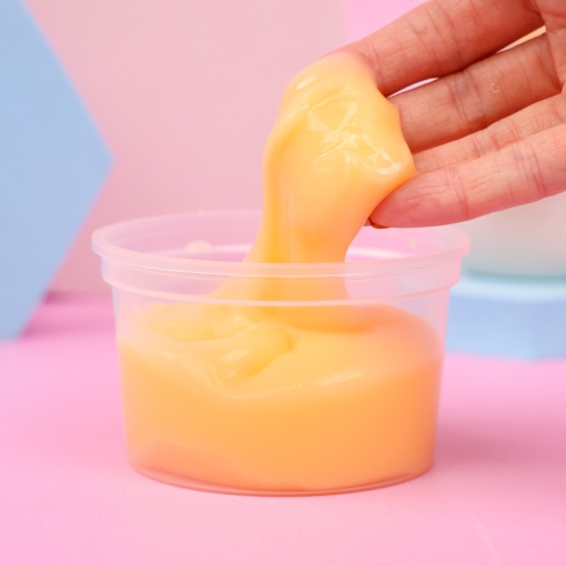 Слайм йогуртовый "Стекло" манговый, 180гр