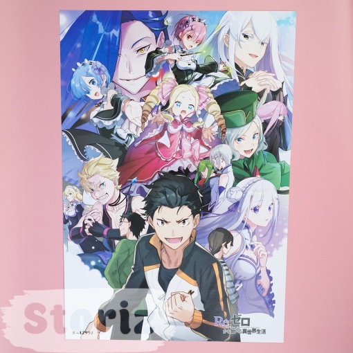 Набор постеров "Re: Zero" 8 шт, 42х29см оптом