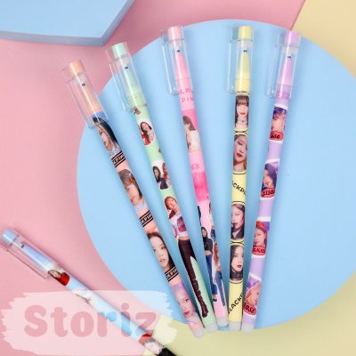 Ручка со стирающимися чернилами и стирашка "K-pop" Black Pink №21031 (синий)