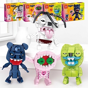 Набор конструкторов "Tooth Monsters" Fugglers, №H82006, в асс-те 8шт