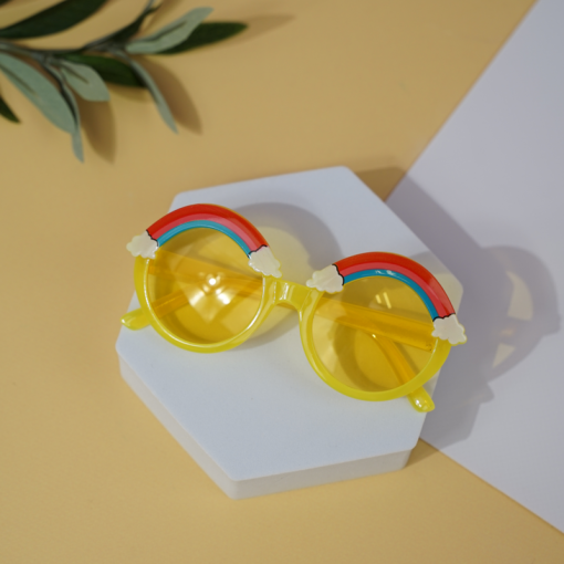 Солнцезащитные очки с чехлом "Rainbow" yellow