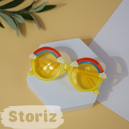 Солнцезащитные очки с чехлом "Rainbow" yellow