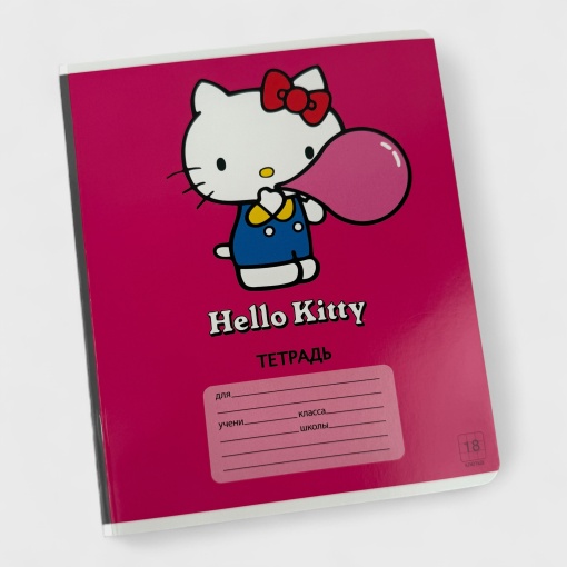 Тетрадь "Hello Kitty" Bright color, A5, 18 листов (клетка), в ассортименте,1шт