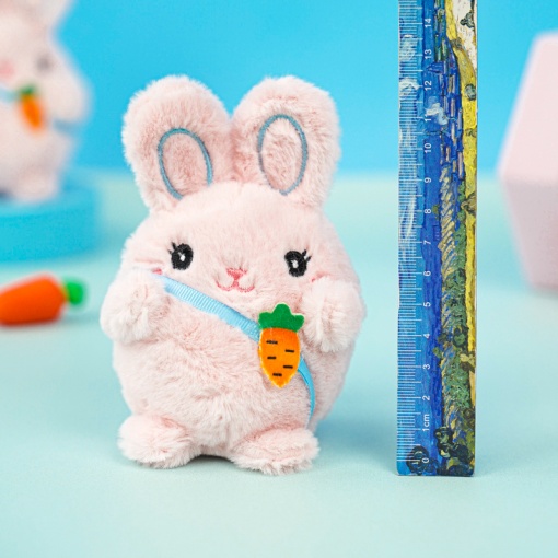 Мягкий брелок "Bunny" розовый, 12 см