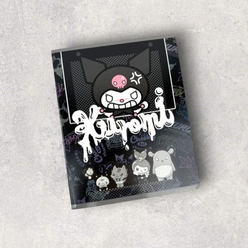 Тетрадь "Kuromi" граффити, A5, 48 листов (клетка), в ассортименте,1шт