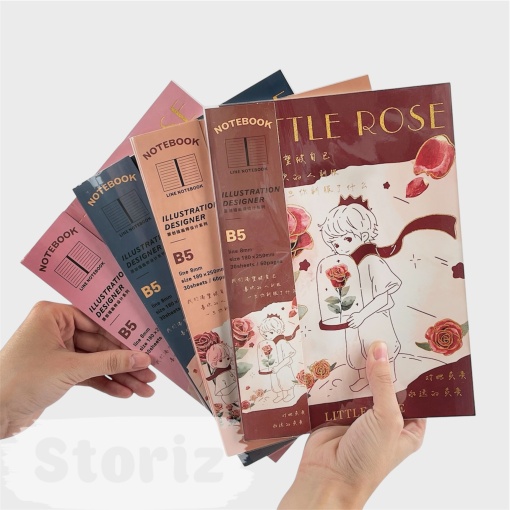 Блокнот "Little rose" А5, в аcсортименте 1шт