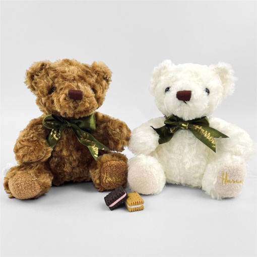 Мягкая игрушка "Мишка с бантиком" 20см, светло-коричневый