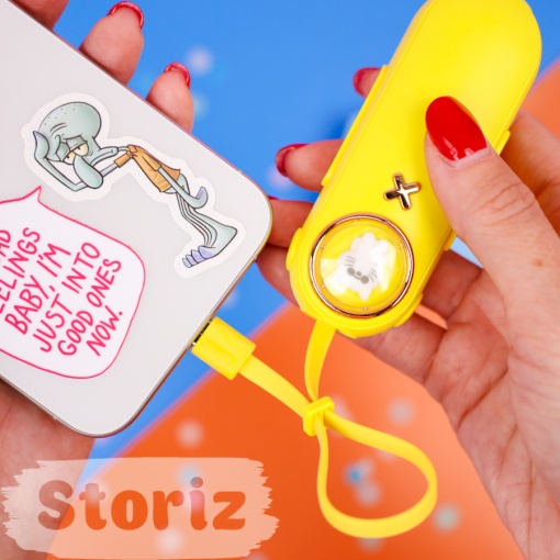 PowerBank "Cat" желтый, Type-C (2000 mAh)