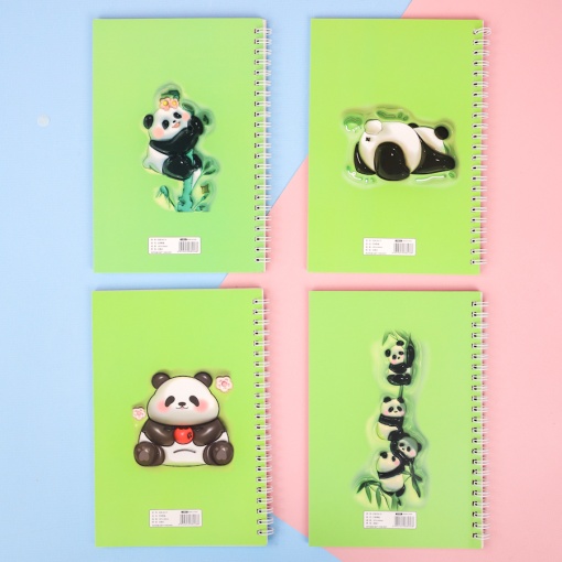 Блокнот "Панда" A5, 60 листов, в ассортименте 1шт.