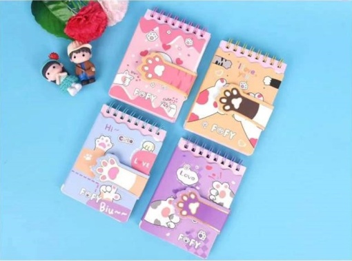 Набор блокнотов "Лапки" №09906, 10х11,2см, в ассортименте 24шт